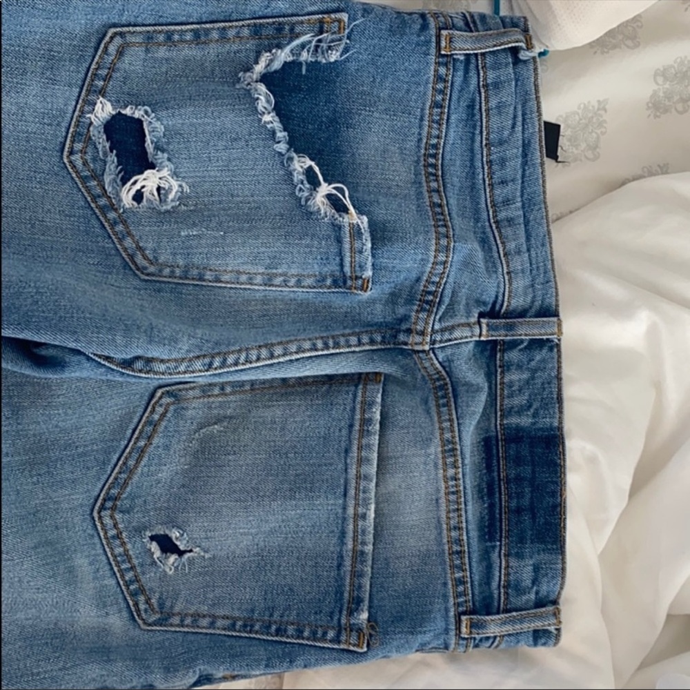 ZARA Premium Denim Ripped Boyfriend Jeans - Picture 5 of 5